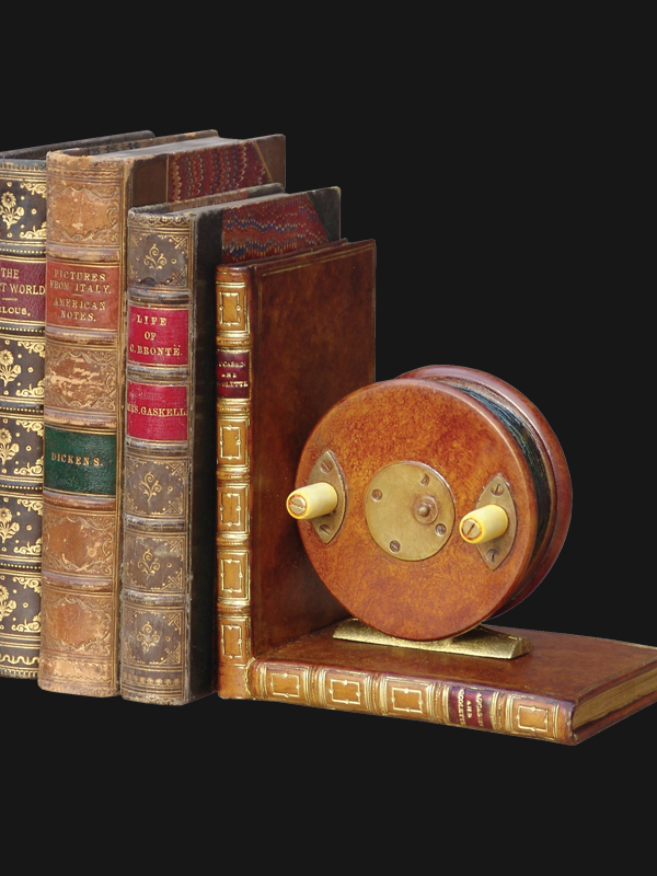 Fishing Reel Bookends - Original Book Works